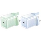 REMAX RP-U91 Jiltry Series 30W PD+QC Type-C GaN Multi-compatible Fast Charger, Plug:UK Plug(Green) - 2