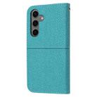 For Samsung Galaxy S25 FE 5G Woven Texture Stitching Magnetic Leather Phone Case(Blue) - 3