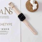 For Apple Watch 5 & 4 44mm / 3 & 2 & 1 42mm V Tail Style Stitching Leather Watch Band(Beige) - 1