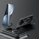 For Honor Magic7 SULADA Kevlar Texture MagSafe Magnetic Holder Phone Case(Black) - 1
