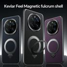 For Honor Magic7 SULADA Kevlar Texture MagSafe Magnetic Holder Phone Case(Brown) - 2