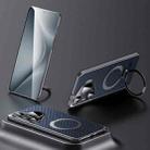 For Huawei Pura 70 Pro SULADA Kevlar Texture MagSafe Magnetic Holder Phone Case(Blue) - 1