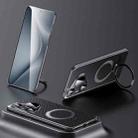 For Huawei Pura 70 SULADA Kevlar Texture MagSafe Magnetic Holder Phone Case(Black) - 1
