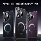 For Huawei Pura 70 SULADA Kevlar Texture MagSafe Magnetic Holder Phone Case(Brown) - 2