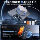 For iPhone 13 Pro Max / 12 Pro Max Honeycomb Cooling MagSafe Holder Phone Case(Blue) - 2