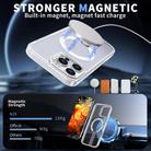 For iPhone 13 Pro Max / 12 Pro Max Honeycomb Cooling MagSafe Holder Phone Case(Frosted Transparent) - 2