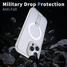For iPhone 13 Pro Max / 12 Pro Max Honeycomb Cooling MagSafe Holder Phone Case(Frosted Transparent) - 3