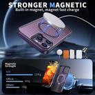 For iPhone 13 Pro Max / 12 Pro Max Honeycomb Cooling MagSafe Holder Phone Case(Purple) - 2