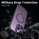 For iPhone 15 Pro Max Honeycomb Cooling MagSafe Holder Phone Case(Purple) - 3