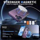 For iPhone 17 Honeycomb Cooling MagSafe Holder Phone Case(Purple) - 2