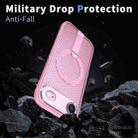 For iPhone 17 Air Honeycomb Cooling MagSafe Holder Phone Case(Pink) - 3