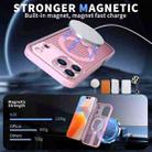 For iPhone 17 Pro Honeycomb Cooling MagSafe Holder Phone Case(Pink) - 2