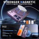 For iPhone 17 Pro Honeycomb Cooling MagSafe Holder Phone Case(Purple) - 2