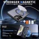 For Samsung Galaxy S25+ 5G / S24+ 5G Honeycomb Cooling MagSafe Holder Phone Case(Black) - 2