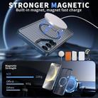 For Samsung Galaxy S25+ 5G / S24+ 5G Honeycomb Cooling MagSafe Holder Phone Case(Blue) - 2