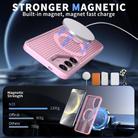 For Samsung Galaxy S25+ 5G / S24+ 5G Honeycomb Cooling MagSafe Holder Phone Case(Pink) - 2