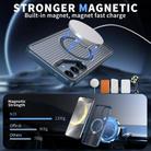For Samsung Galaxy S25 5G / S24 5G Honeycomb Cooling MagSafe Holder Phone Case(Blue) - 2