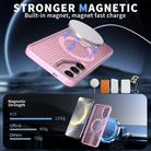 For Samsung Galaxy S25 5G / S24 5G Honeycomb Cooling MagSafe Holder Phone Case(Pink) - 2