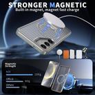 For Samsung Galaxy S25 Ultra 5G Honeycomb Cooling MagSafe Holder Phone Case(Titanium Grey) - 2