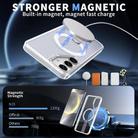 For Samsung Galaxy S25 Ultra 5G Honeycomb Cooling MagSafe Holder Phone Case(FrostedTransparent) - 2
