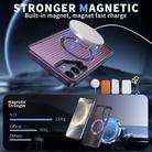 For Samsung Galaxy S25 Ultra 5G Honeycomb Cooling MagSafe Holder Phone Case(Purple) - 2