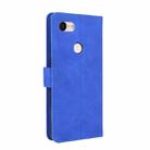 For Google Pixel 3 Solid Color Skin Feel Magnetic Buckle Horizontal Flip Calf Texture PU Leather Case with Holder & Card Slots & Wallet(Blue) - 3