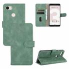 For Google Pixel 3 Solid Color Skin Feel Magnetic Buckle Horizontal Flip Calf Texture PU Leather Case with Holder & Card Slots & Wallet(Green) - 1