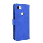 For Google Pixel 3 XL Solid Color Skin Feel Magnetic Buckle Horizontal Flip Calf Texture PU Leather Case with Holder & Card Slots & Wallet(Blue) - 3