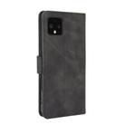 For Google Pixel 4 Solid Color Skin Feel Magnetic Buckle Horizontal Flip Calf Texture PU Leather Case with Holder & Card Slots & Wallet(Black) - 3