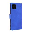 For Google Pixel 4 Solid Color Skin Feel Magnetic Buckle Horizontal Flip Calf Texture PU Leather Case with Holder & Card Slots & Wallet(Blue) - 3