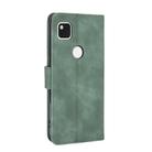 For Google Pixel 4a Solid Color Skin Feel Magnetic Buckle Horizontal Flip Calf Texture PU Leather Case with Holder & Card Slots & Wallet(Green) - 2