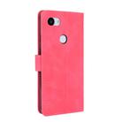 For Google Pixel 3a XL Solid Color Skin Feel Magnetic Buckle Horizontal Flip Calf Texture PU Leather Case with Holder & Card Slots & Wallet(Rose Red) - 3