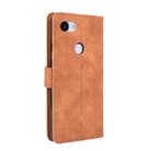 For Google Pixel 3a XL Solid Color Skin Feel Magnetic Buckle Horizontal Flip Calf Texture PU Leather Case with Holder & Card Slots & Wallet(Brown) - 3