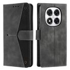 For Redmi Note 14 Pro 4G Nail Skin Feel Stitching Calf Texture Leather Phone Case(Grey) - 1