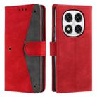 For Redmi Note 14 Pro 4G Nail Skin Feel Stitching Calf Texture Leather Phone Case(Red) - 1