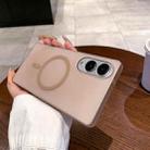 For Samsung Galaxy S25 Edge 5G Ice Fog MagSafe PC Phone Case(Gold) - 1