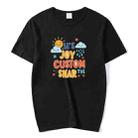 JOY CUSTOM Printed Round Neck Modal Short Sleeve T-shirt Print On Your Demand, Size:S(Black) - 1