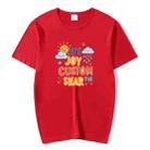 JOY CUSTOM Printed Round Neck Modal Short Sleeve T-shirt Print On Your Demand, Size:XXXXXL(Red) - 1