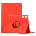 For Samsung Galaxy Tab S8+ / Tab S8 Plus /  Tab S7 FE / Tab S7+ / T970 / T976B Litchi Texture Horizontal Flip 360 Degrees Rotation Leather Case with Holder(Red) - 1