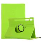 For Samsung Galaxy Tab S8+ / Tab S8 Plus /  Tab S7 FE / Tab S7+ / T970 / T976B Litchi Texture Horizontal Flip 360 Degrees Rotation Leather Case with Holder(Green) - 1