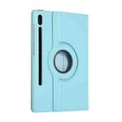 For Samsung Galaxy Tab S8+ / Tab S8 Plus /  Tab S7 FE / Tab S7+ / T970 / T976B Litchi Texture Horizontal Flip 360 Degrees Rotation Leather Case with Holder(Blue Sky) - 3