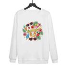 Summer Printed Casual Loose Round Neck Sweatshirt Print On Your Demand, Size:S(White) - 1