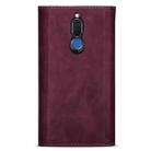 For Huawei Mate 10 Lite Skin Feel Zipper Horizontal Flip Leather Case with Holder & Card Slots & Photo Frame & Lanyard & Long Rope(Wine Red) - 3