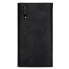 For Huawei P20 Skin Feel Zipper Horizontal Flip Leather Case with Holder & Card Slots & Photo Frame & Lanyard & Long Rope(Black) - 3