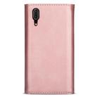 For Huawei P20 Skin Feel Zipper Horizontal Flip Leather Case with Holder & Card Slots & Photo Frame & Lanyard & Long Rope(Rose Gold) - 3