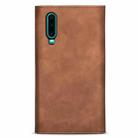 For Huawei P30 Skin Feel Zipper Horizontal Flip Leather Case with Holder & Card Slots & Photo Frame & Lanyard & Long Rope(Brown) - 3