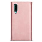 For Huawei P30 Skin Feel Zipper Horizontal Flip Leather Case with Holder & Card Slots & Photo Frame & Lanyard & Long Rope(Rose Gold) - 3