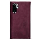 For Huawei P30 Pro Skin Feel Zipper Horizontal Flip Leather Case with Holder & Card Slots & Photo Frame & Lanyard & Long Rope(Wine Red) - 3