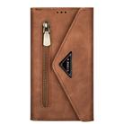 For Huawei P40 Skin Feel Zipper Horizontal Flip Leather Case with Holder & Card Slots & Photo Frame & Lanyard & Long Rope(Brown) - 2