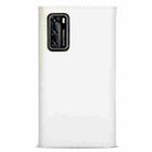 For Huawei P40 Skin Feel Zipper Horizontal Flip Leather Case with Holder & Card Slots & Photo Frame & Lanyard & Long Rope(White) - 3